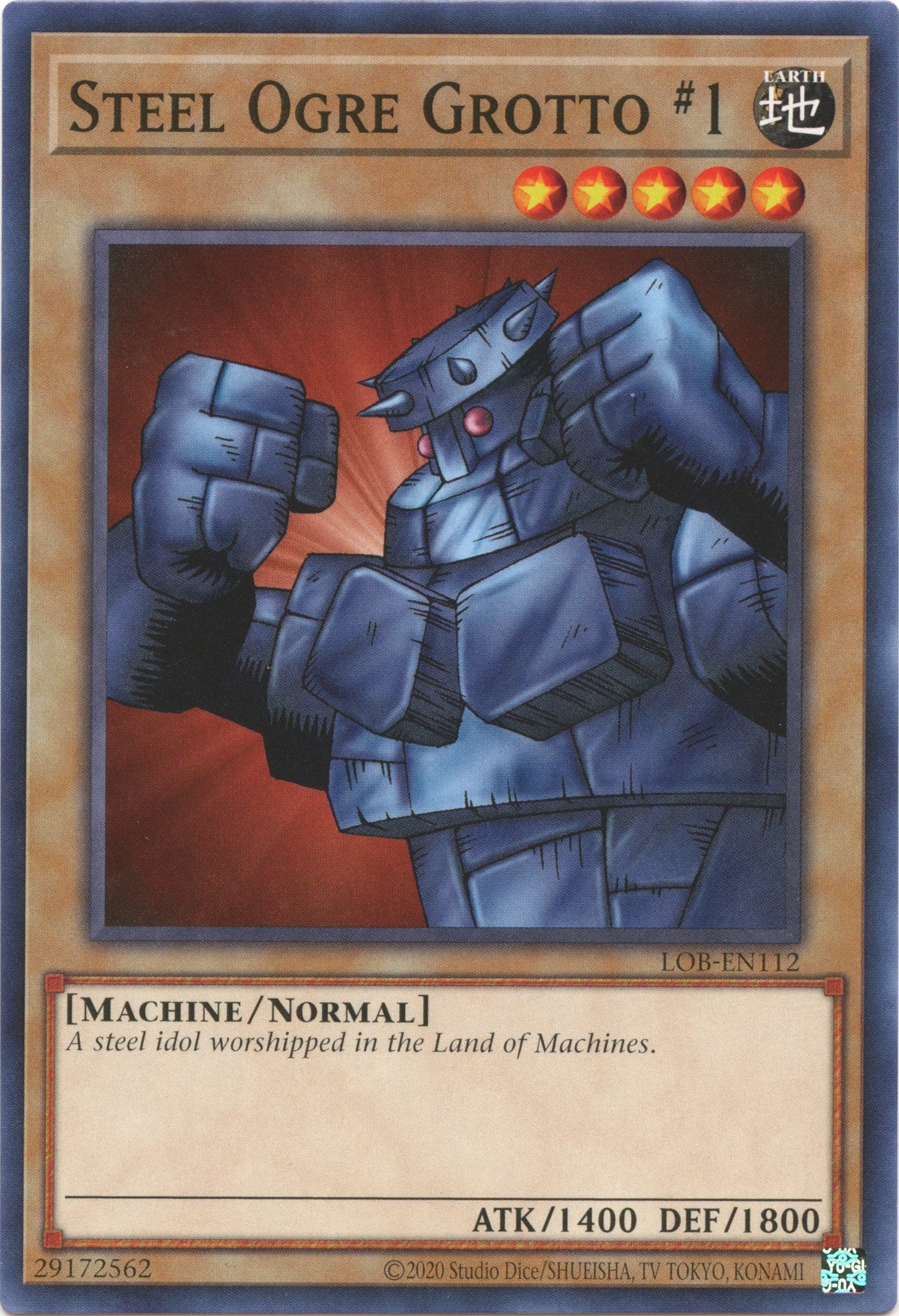Steel Ogre Grotto #1 (25th Anniversary) [LOB-EN112] Common | The CG Realm