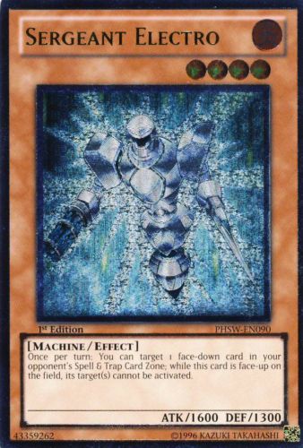Sergeant Electro [PHSW-EN090] Ultimate Rare | The CG Realm