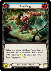 Bare Fangs (Blue) [EVR010] (Everfest)  1st Edition Rainbow Foil | The CG Realm
