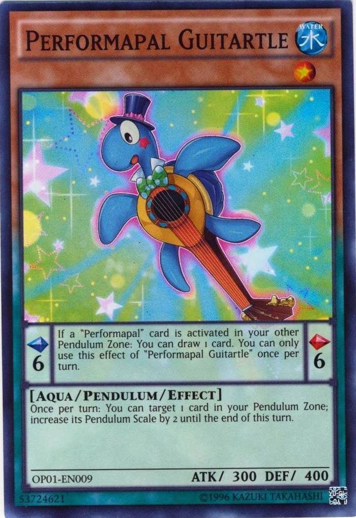 Performapal Guitartle [OP01-EN009] Super Rare | The CG Realm