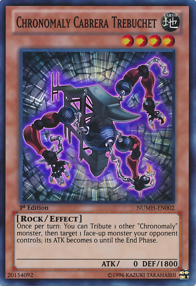 Chronomaly Cabrera Trebuchet [NUMH-EN002] Super Rare | The CG Realm