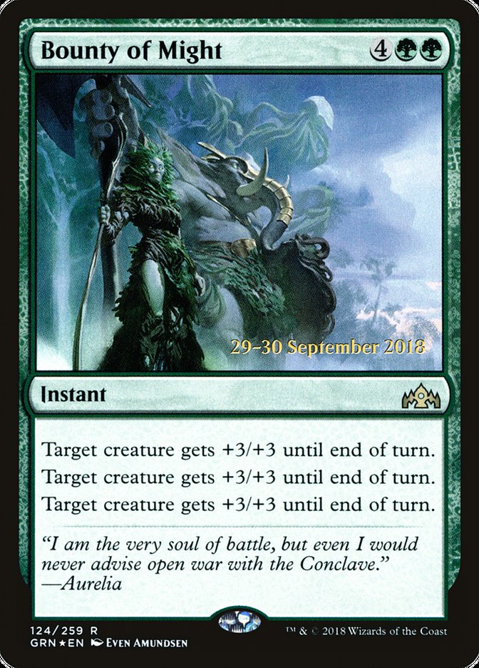 Bounty of Might [Guilds of Ravnica Prerelease Promos] | The CG Realm