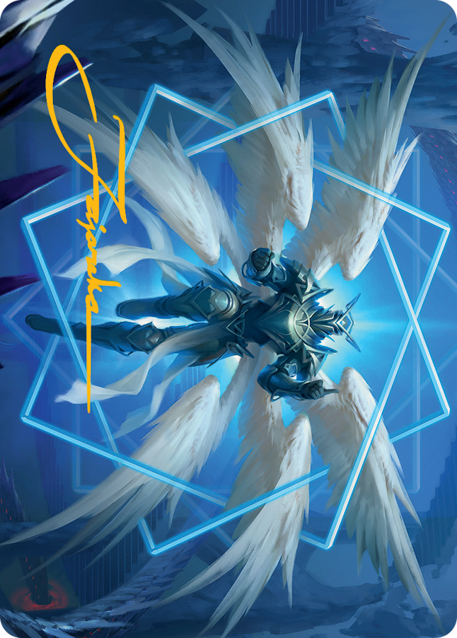 Vertex Paladin Art Card (Gold-Stamped Signature) [March of the Machine Art Series] | The CG Realm