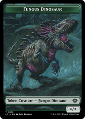 Fungus Dinosaur // Gnome Soldier Double-Sided Token [The Lost Caverns of Ixalan Tokens] | The CG Realm