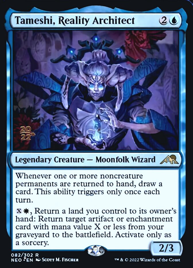 Tameshi, Reality Architect [Kamigawa: Neon Dynasty Prerelease Promos] | The CG Realm