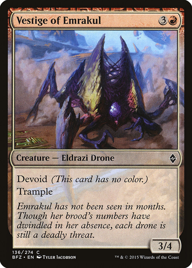 Vestige of Emrakul [Battle for Zendikar] | The CG Realm