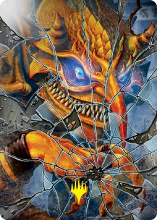 Reflection of Kiki-Jiki Art Card (Gold-Stamped Signature) [Kamigawa: Neon Dynasty Art Series] | The CG Realm