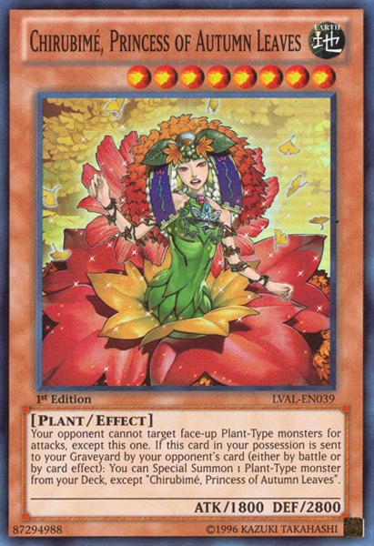 Chirubime, Princess of Autumn Leaves [LVAL-EN039] Super Rare | The CG Realm