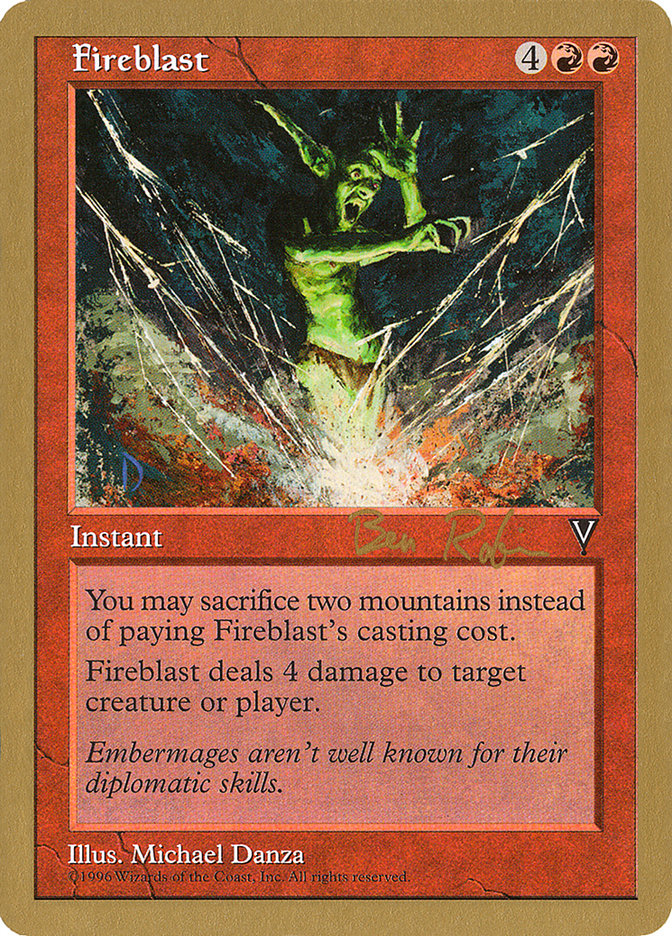 Fireblast (Ben Rubin) [World Championship Decks 1998] | The CG Realm