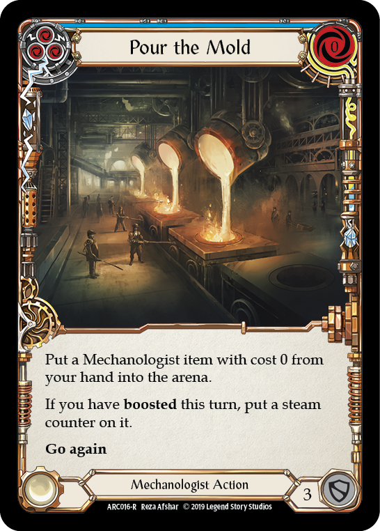 Pour the Mold (Blue) [ARC016-R] (Arcane Rising)  1st Edition Rainbow Foil | The CG Realm
