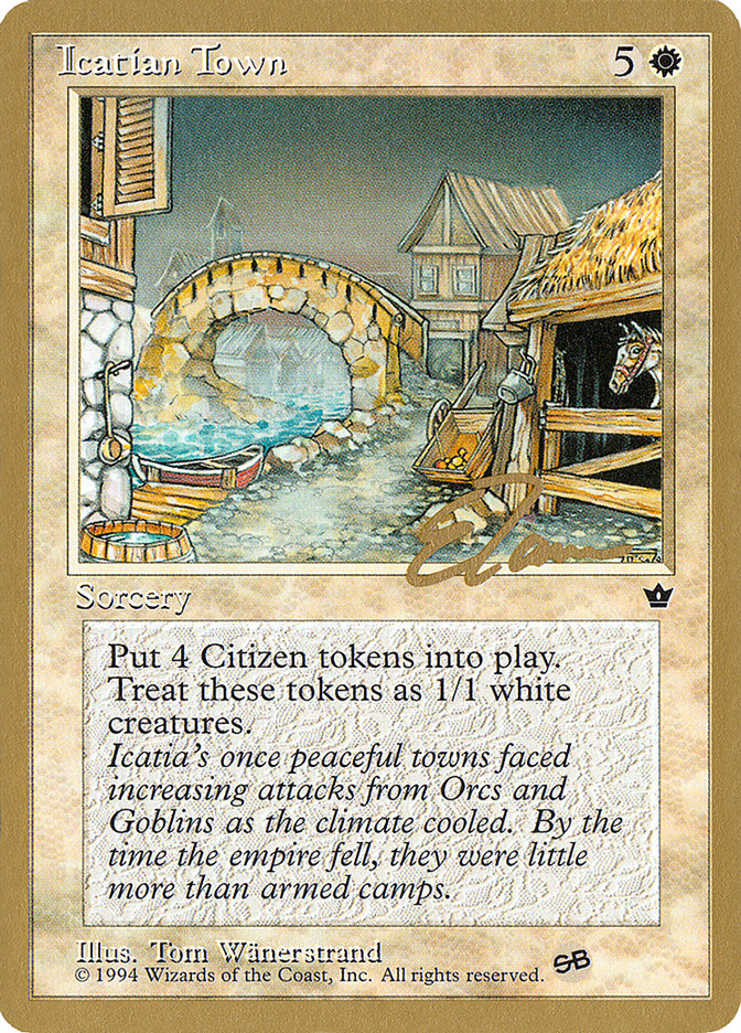 Icatian Town (Eric Tam) (SB) [Pro Tour Collector Set] | The CG Realm