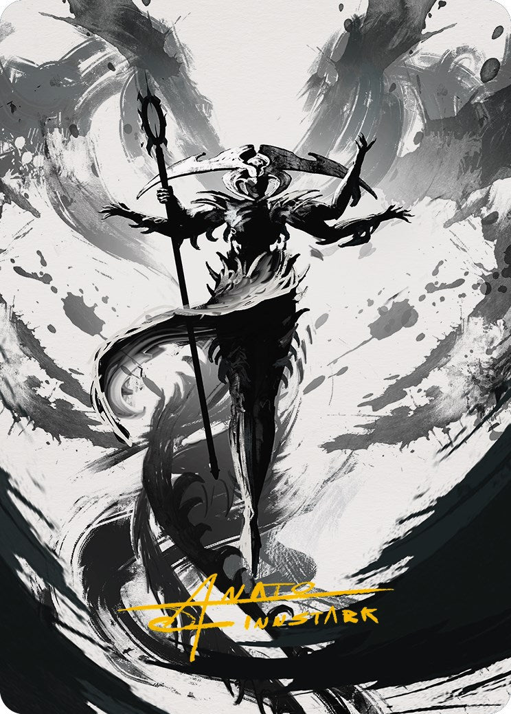 Atraxa, Grand Unifier 2 Art Card (Gold-Stamped Signature) [Phyrexia: All Will Be One Art Series] | The CG Realm