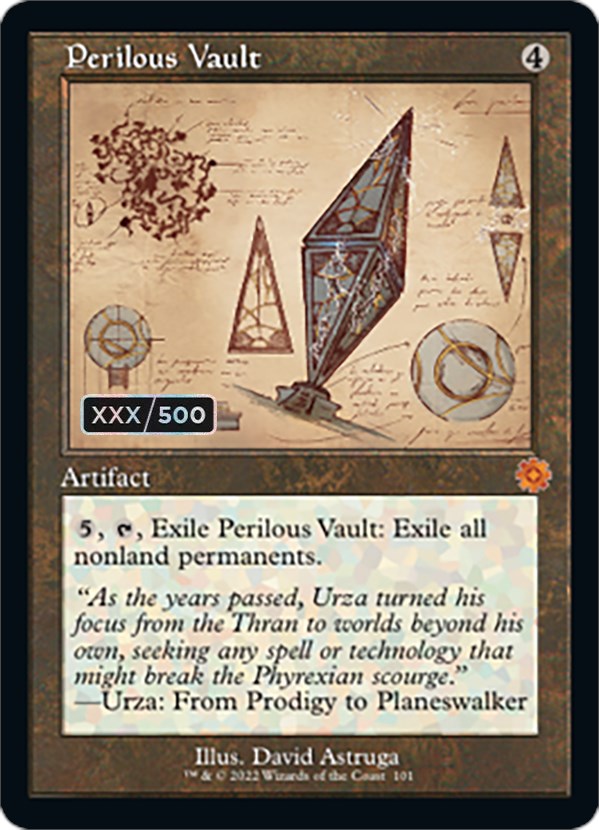 Perilous Vault (Retro Schematic) (Serialized) [The Brothers' War Retro Artifacts] | The CG Realm