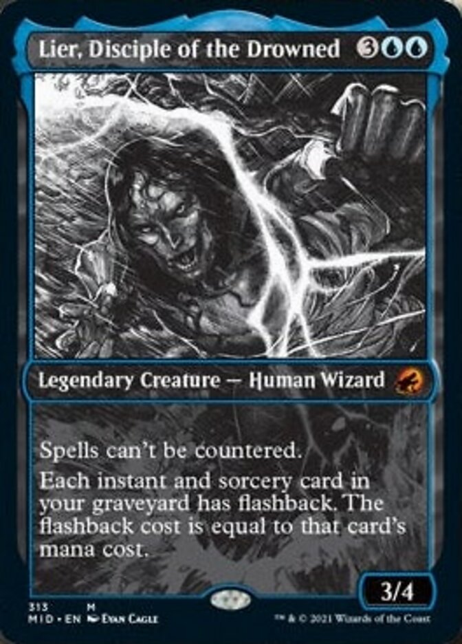 Lier, Disciple of the Drowned (Showcase Eternal Night) [Innistrad: Midnight Hunt] | The CG Realm