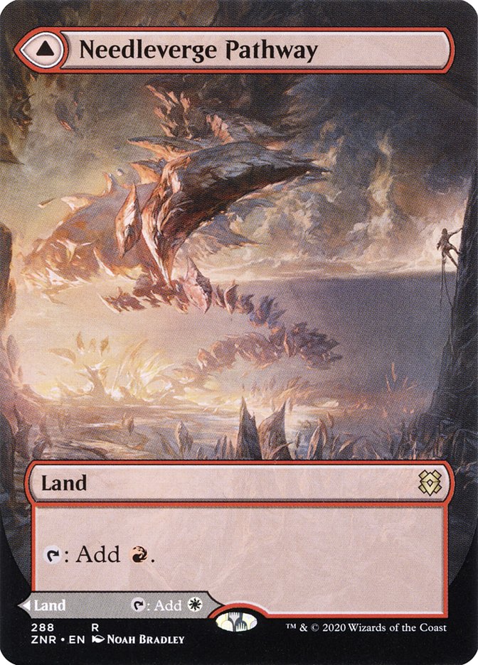 Needleverge Pathway (Borderless) (ZNR-288) - Zendikar Rising: (Showcase)