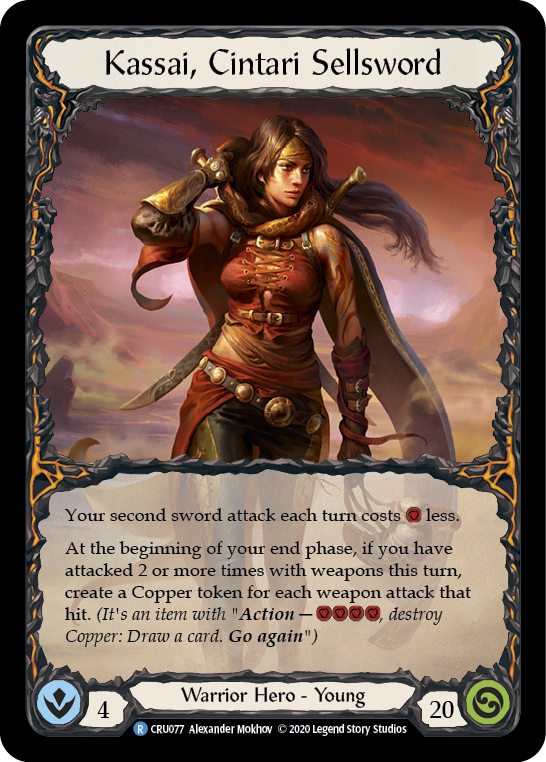 Kassai, Cintari Sellsword [CRU077] (Crucible of War)  1st Edition Normal | The CG Realm