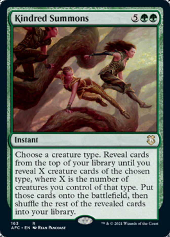 Kindred Summons [Dungeons & Dragons: Adventures in the Forgotten Realms Commander] | The CG Realm