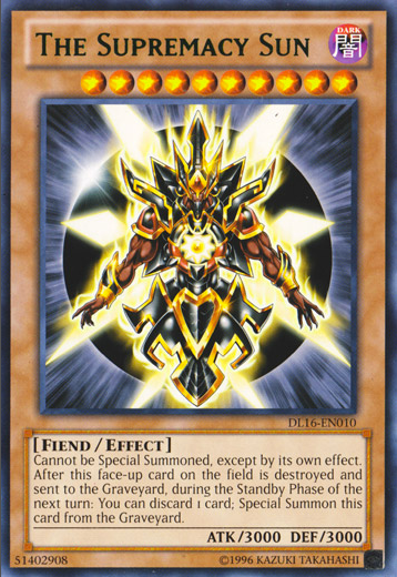 The Supremacy Sun (Green) [DL16-EN010] Rare | The CG Realm