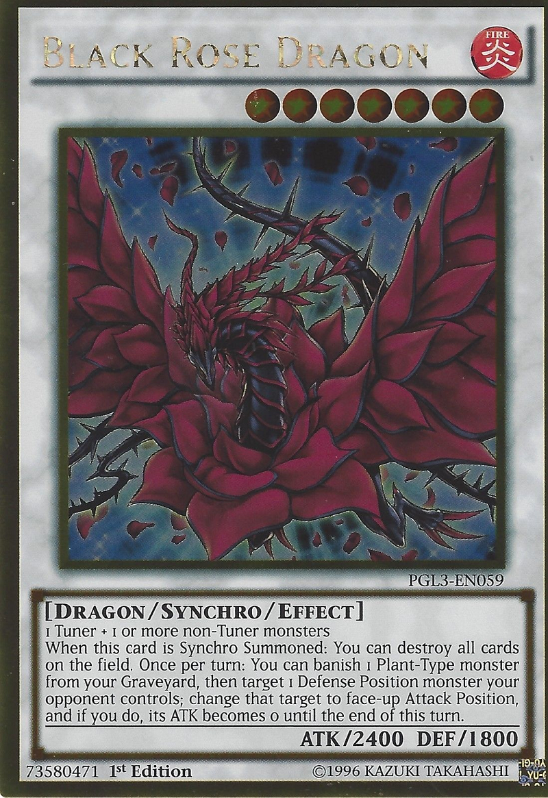 Black Rose Dragon [PGL3-EN059] Gold Rare | The CG Realm
