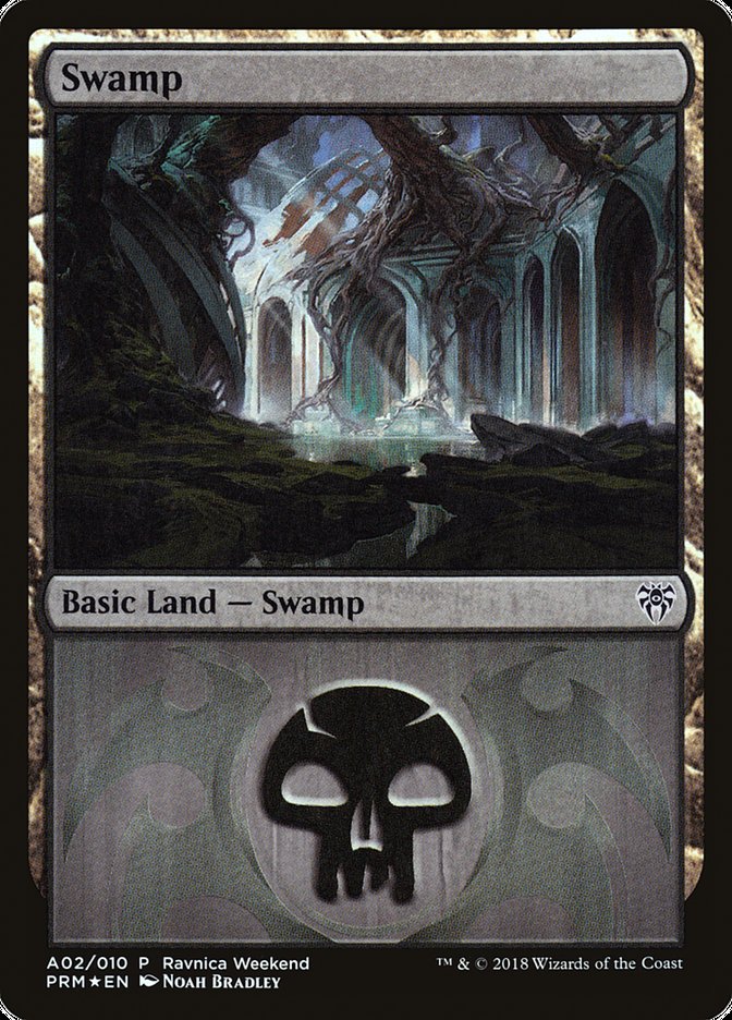 Swamp (A02) [Ravnica Allegiance Ravnica Weekend] | The CG Realm