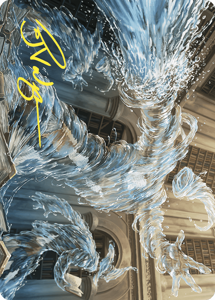 Splashy Spellcaster Art Card (Gold-Stamped Signature) [Wilds of Eldraine Art Series] | The CG Realm