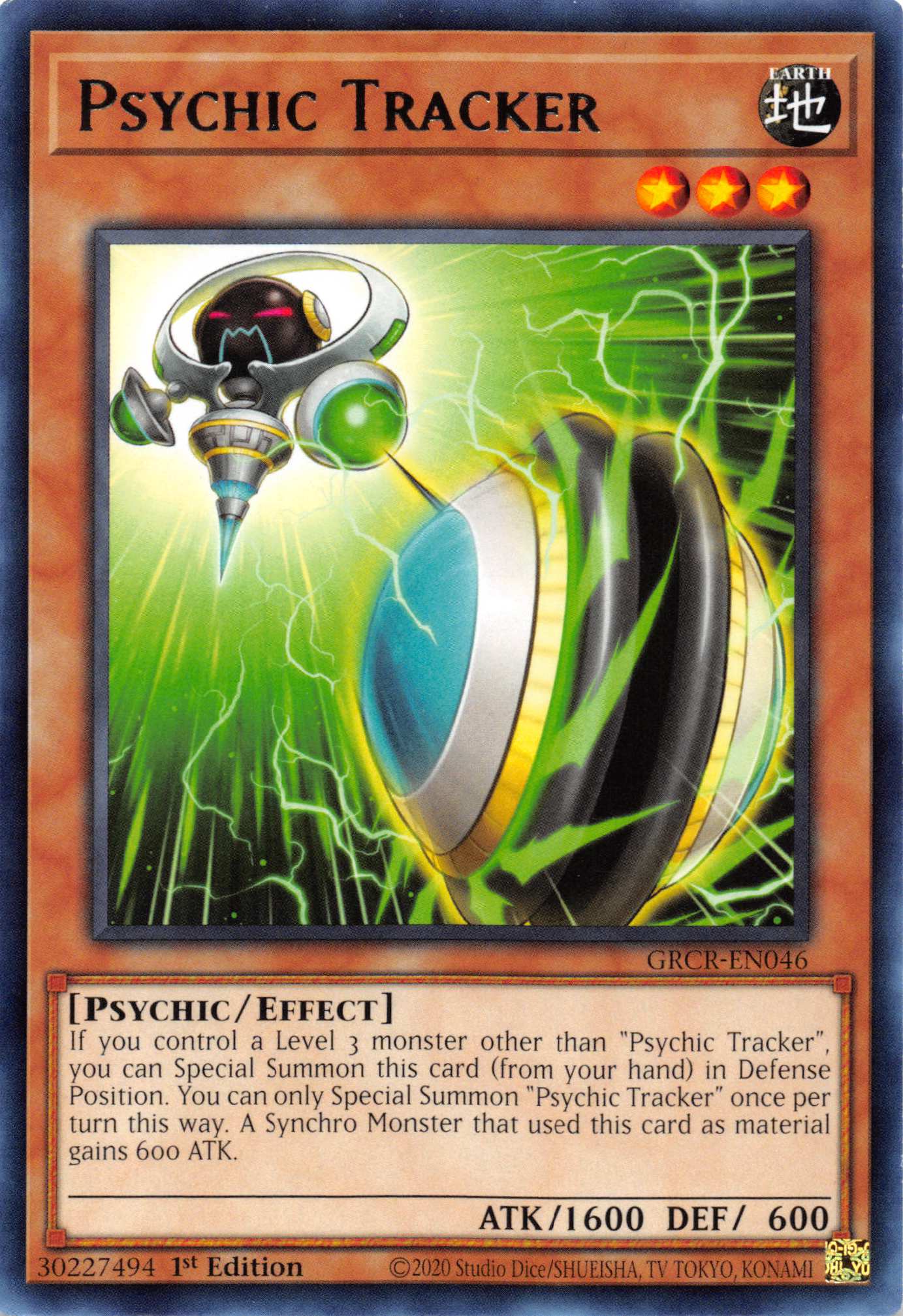 Psychic Tracker [GRCR-EN046] Rare | The CG Realm