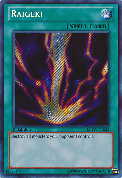 Raigeki [LCYW-EN054] Secret Rare | The CG Realm