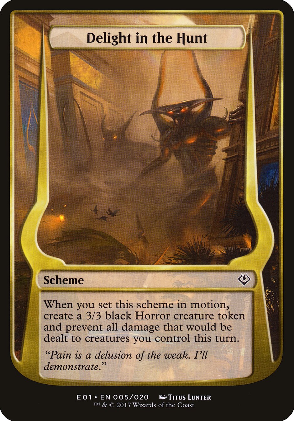 Delight in the Hunt (Schemes) [Archenemy: Nicol Bolas Schemes] | The CG Realm