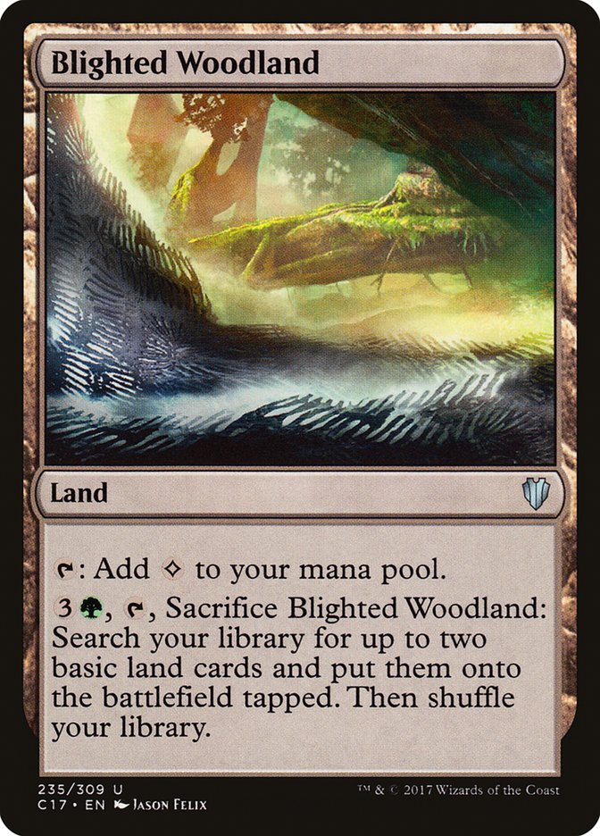 Blighted Woodland [Commander 2017] | The CG Realm