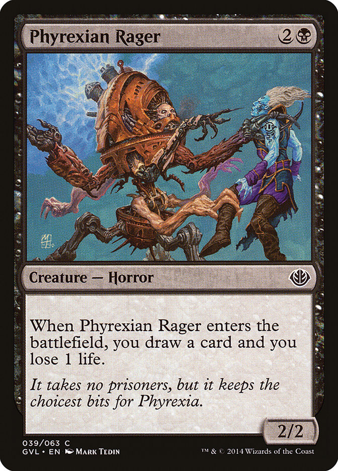 Phyrexian Rager (Garruk vs. Liliana) [Duel Decks Anthology] | The CG Realm