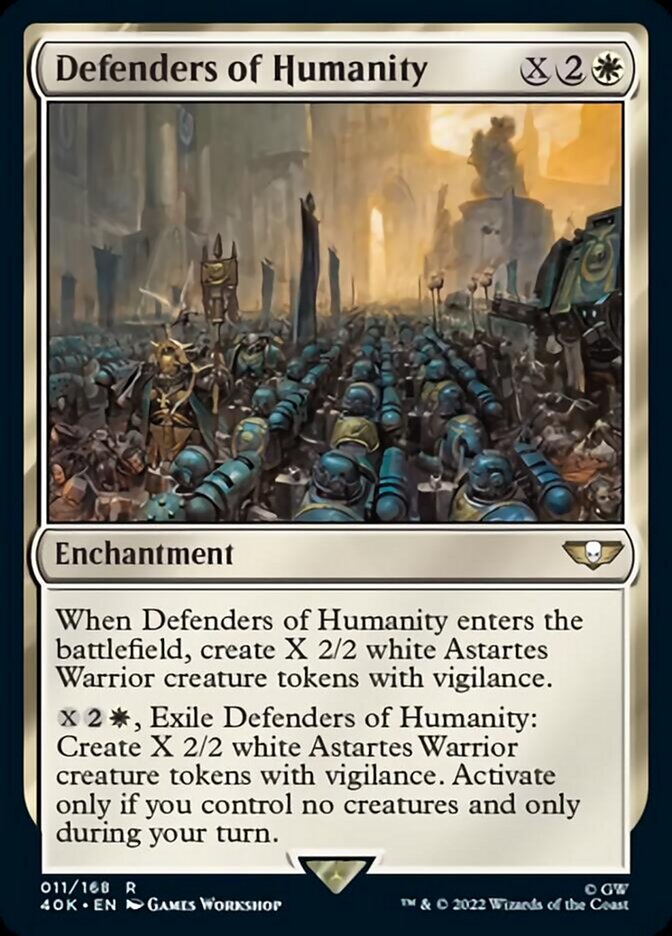 Defenders of Humanity (Surge Foil) [Warhammer 40,000] | The CG Realm