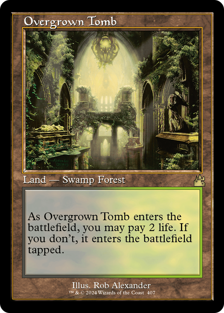 Overgrown Tomb (Retro) [Ravnica Remastered] | The CG Realm