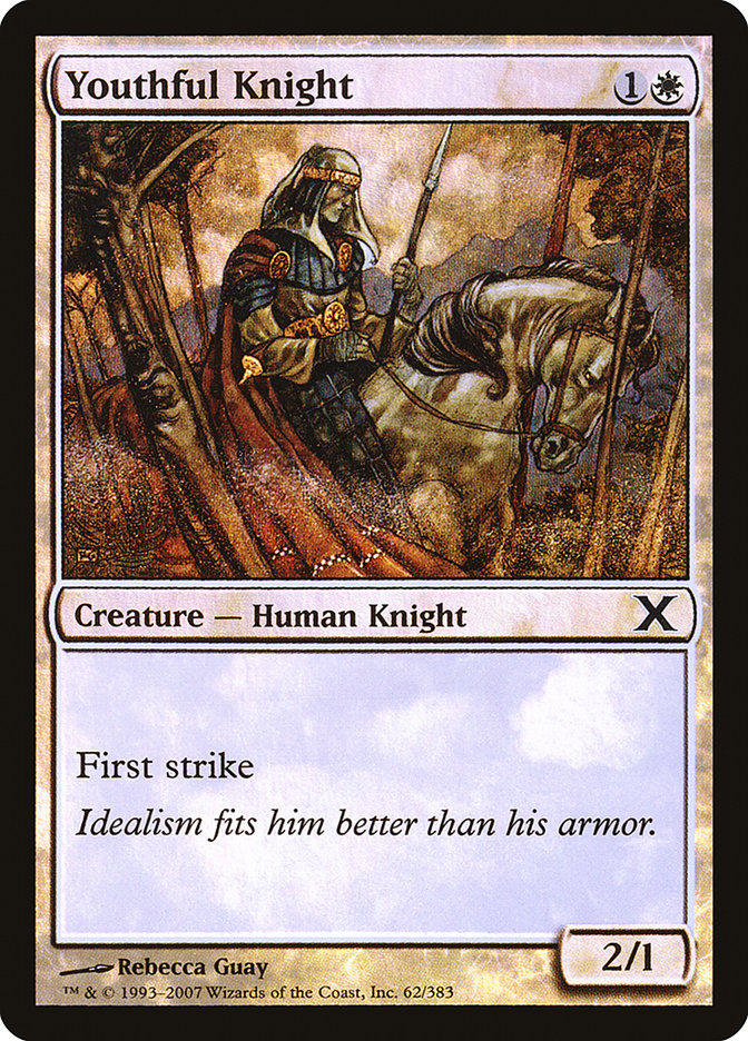 Youthful Knight (Premium Foil) [Tenth Edition] | The CG Realm