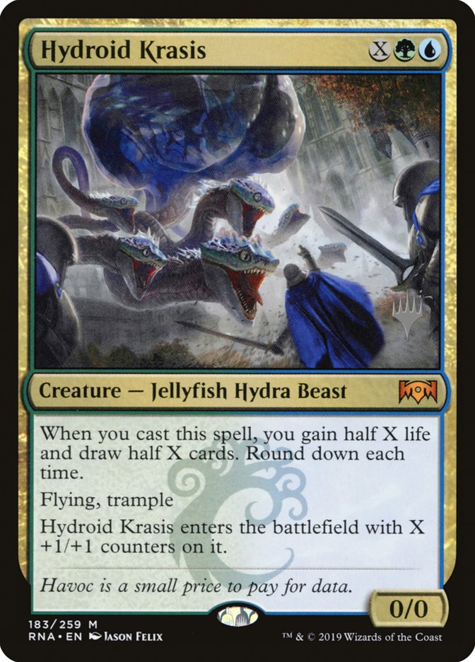 Hydroid Krasis (Promo Pack) [Ravnica Allegiance Promos] | The CG Realm