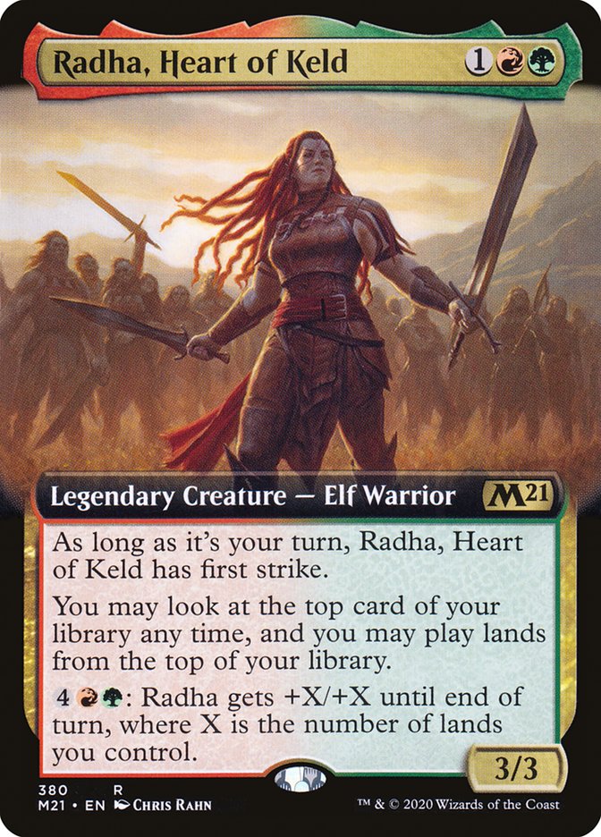 Radha, Heart of Keld (Extended Art) [Core Set 2021] | The CG Realm