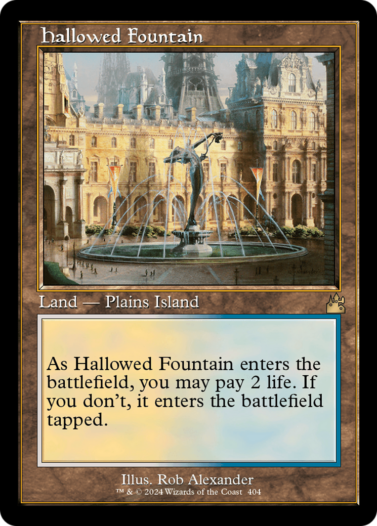 Hallowed Fountain (Retro) [Ravnica Remastered] | The CG Realm
