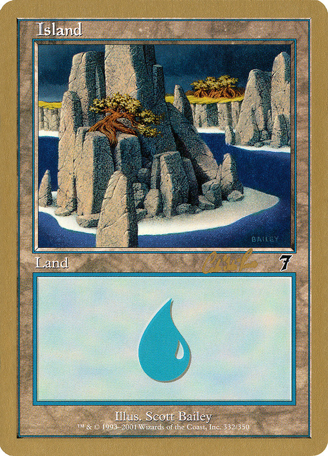 Island (cr332) (Carlos Romao) [World Championship Decks 2002] | The CG Realm
