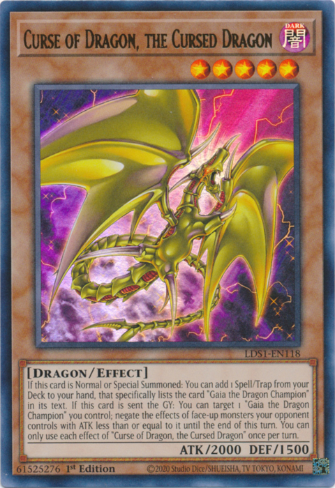 Curse of Dragon, the Cursed Dragon [LDS1-EN118] Ultra Rare | The CG Realm