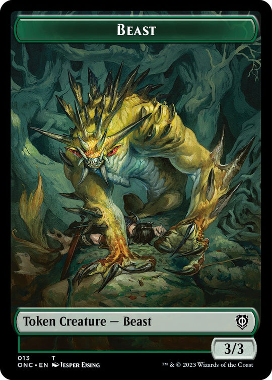 Poison Counter // Beast Double-sided Token (ONC-) - Commander: Phyrexia: All Will Be One