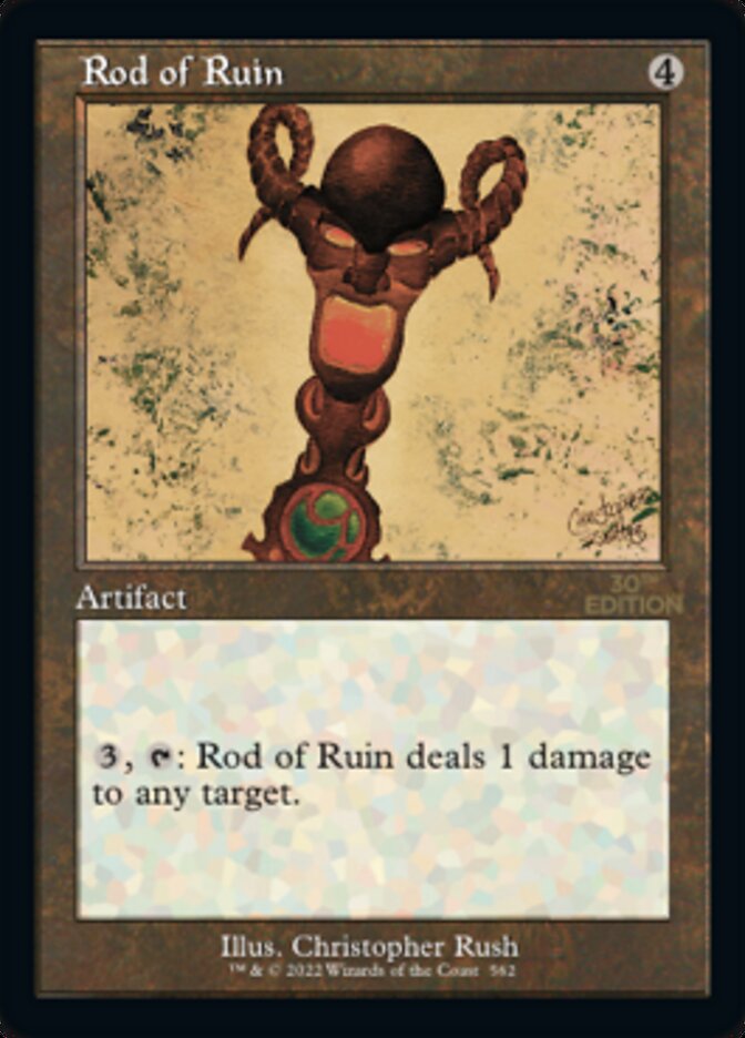 Rod of Ruin (Retro Frame) (30A-562) - 30th Anniversary Edition