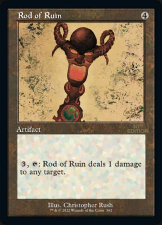 Rod of Ruin (Retro Frame) (30A-562) - 30th Anniversary Edition