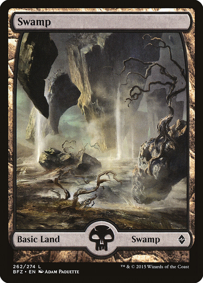 Swamp (262) (Full Art) [Battle for Zendikar] | The CG Realm