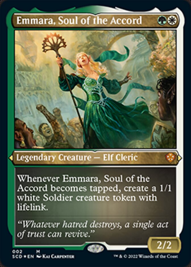 Emmara, Soul of the Accord (Foil Etched) [Starter Commander Decks] | The CG Realm