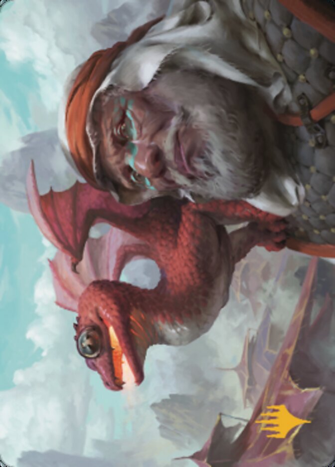 Dragon Whelp Art Card (Gold-Stamped Signature) [Dominaria United Art Series] | The CG Realm