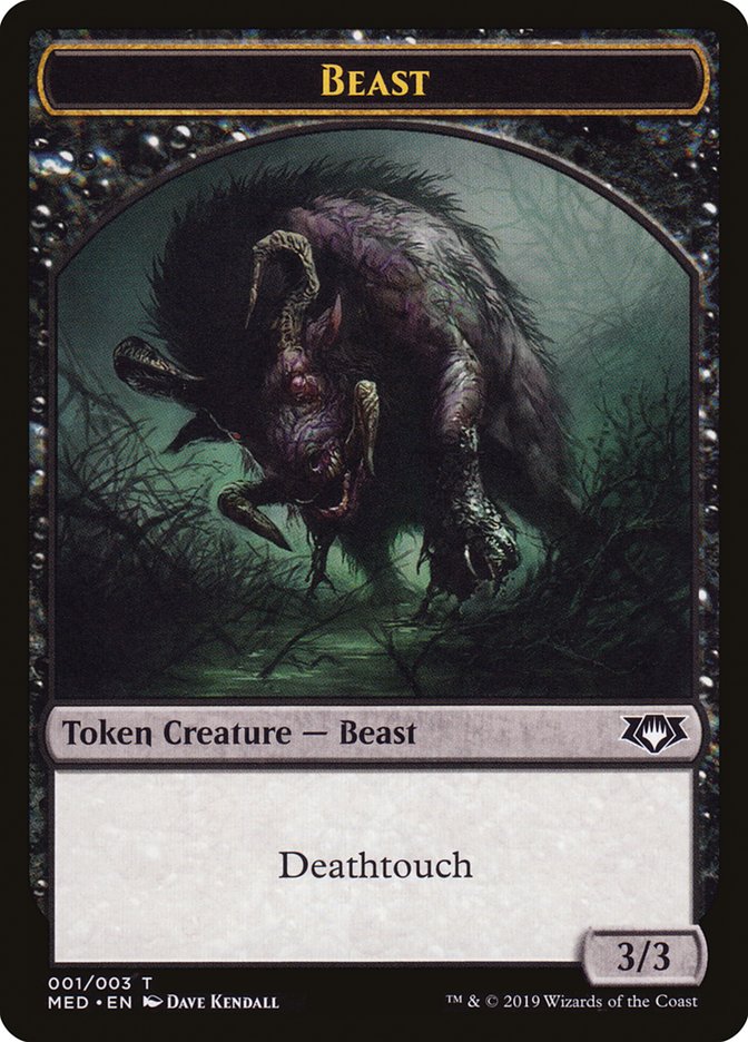 Beast Token [Mythic Edition Tokens] | The CG Realm