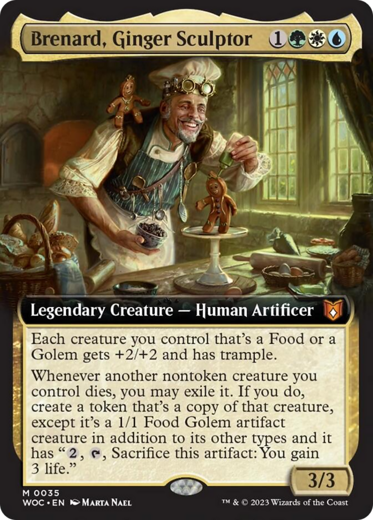 Brenard, Ginger Sculptor (Extended Art) [Wilds of Eldraine Commander] | The CG Realm