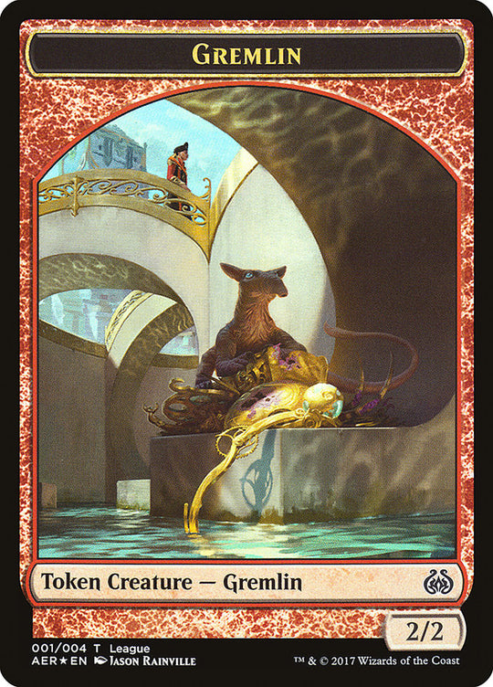 Gremlin // Energy Reserve Double-sided Token (LEP-) - League Tokens 2017 Foil