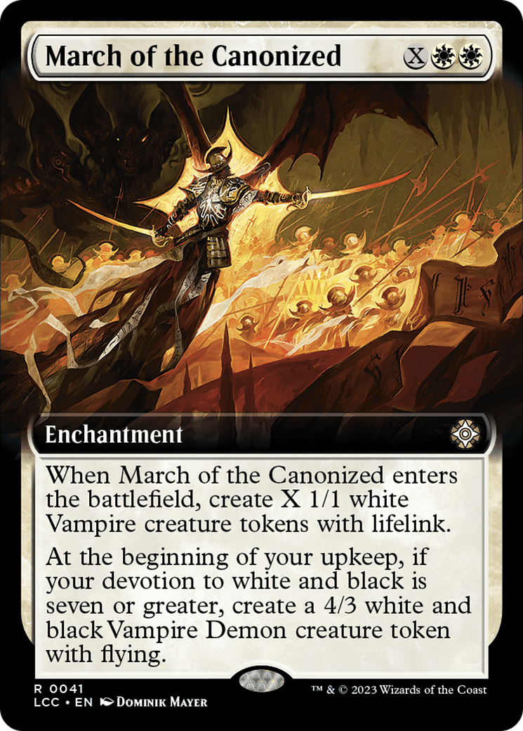 March of the Canonized (Extended Art) [The Lost Caverns of Ixalan Commander] | The CG Realm