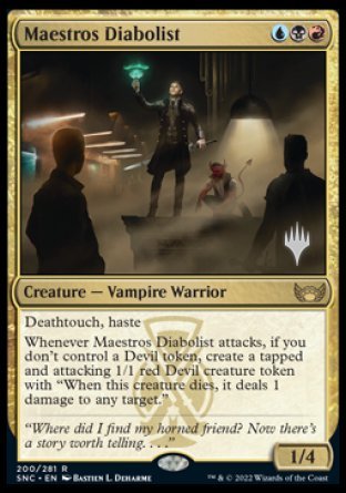 Maestros Diabolist (Promo Pack) [Streets of New Capenna Promos] | The CG Realm