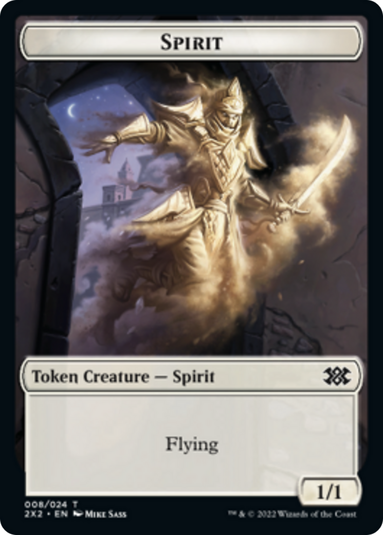 Bear // Spirit (008) Double-Sided Token [Double Masters 2022 Tokens] | The CG Realm